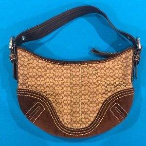 Small brown coach handbag